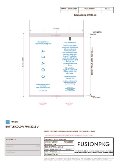 PDP - 230131 Covey Sunscreen PRIMARY Outline FINAL 02.03023 (1)